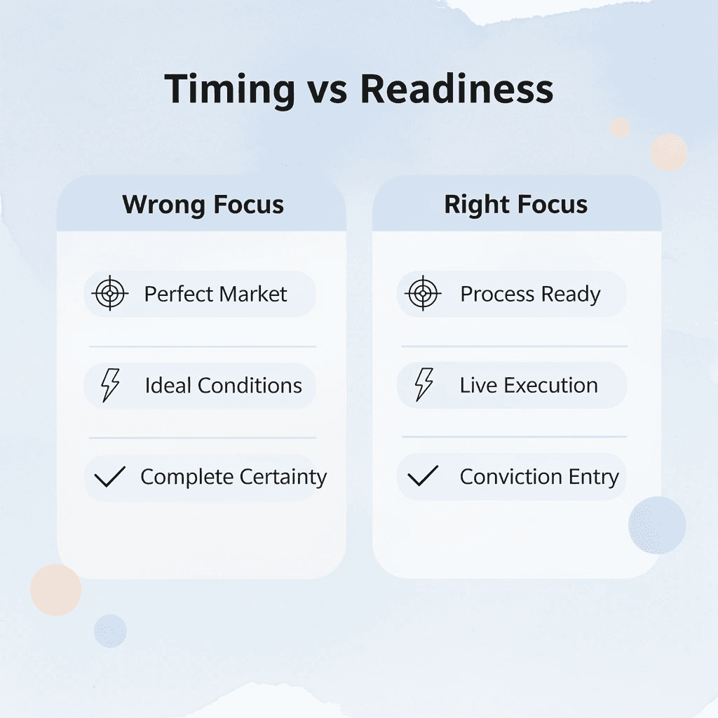 Comparison between wrong timing focus and right readiness focus