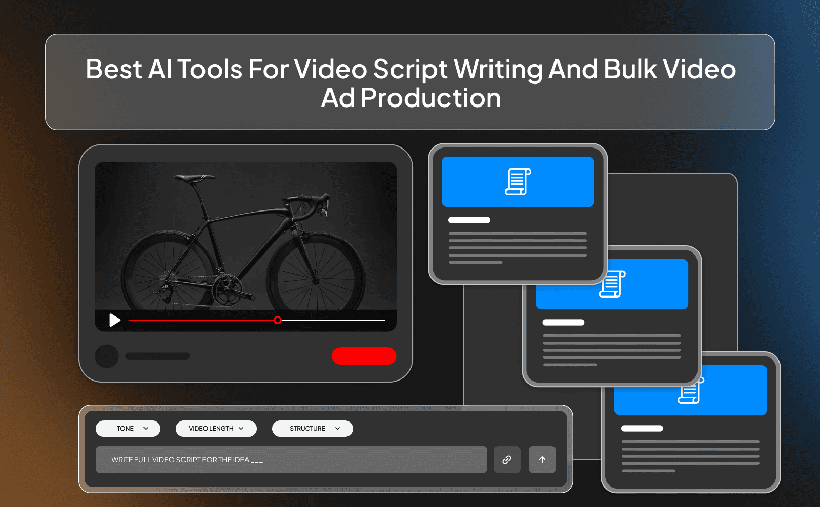 Best AI Tools for Video Script Writing and Bulk Video Ad production
