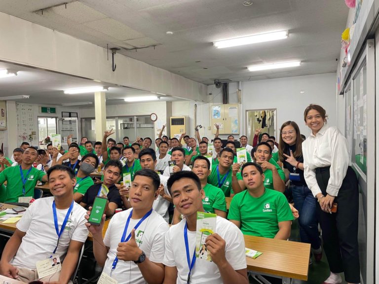smiles philippines trainees in japan