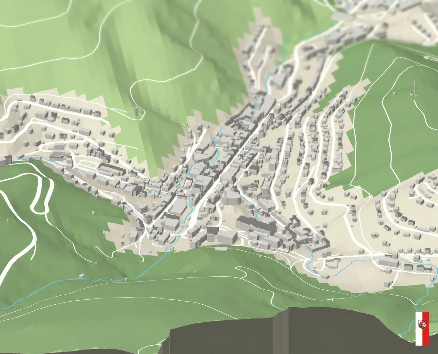 3D-Karte von Triberg