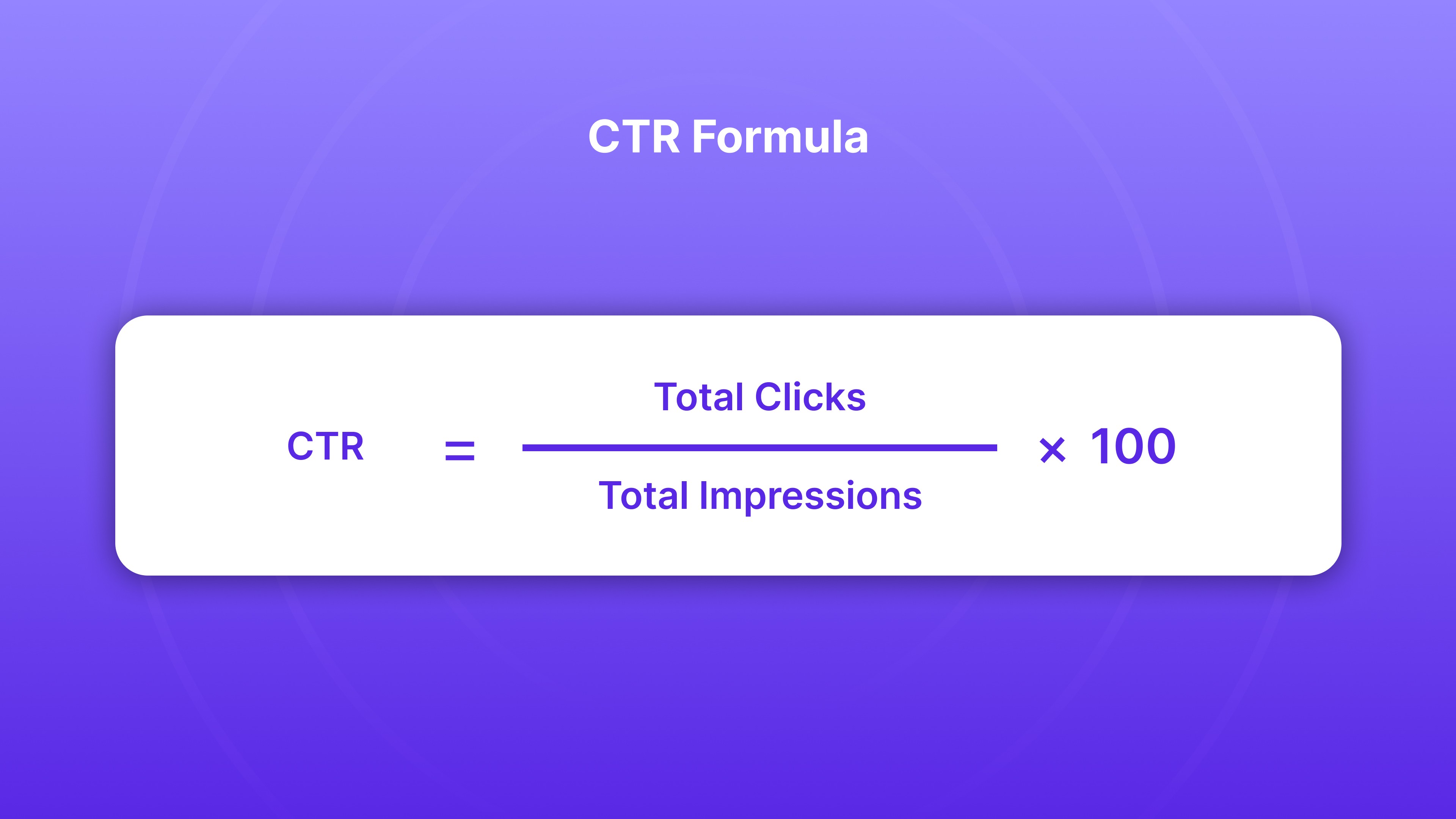 CTR Formula