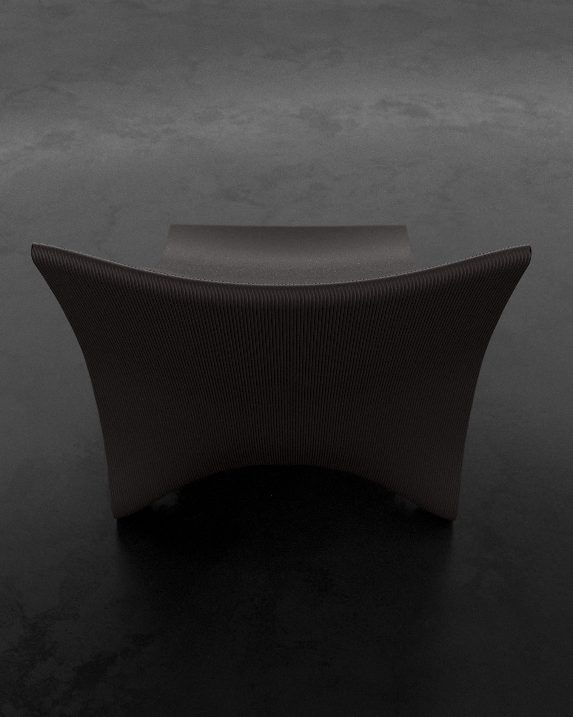 Top view of the Curva Chaise designed by noknok studio