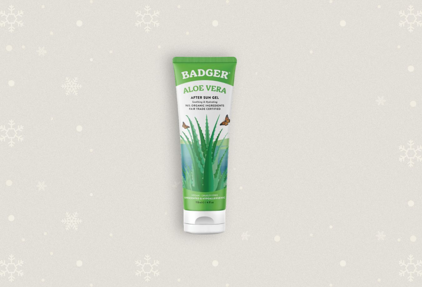 badger Balm Aloe Vera Skincare for wind burn sun burn and protection