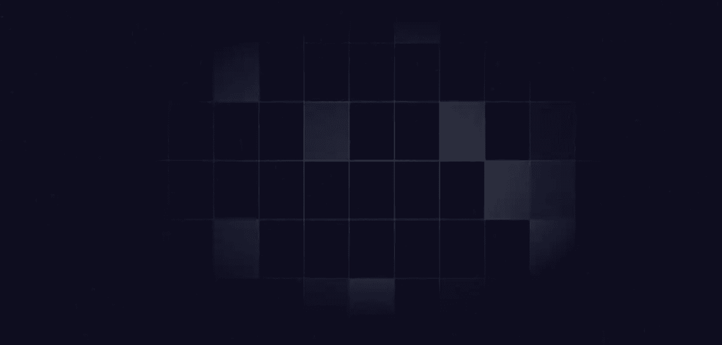 A collection of light and dark coloured squares in a grid