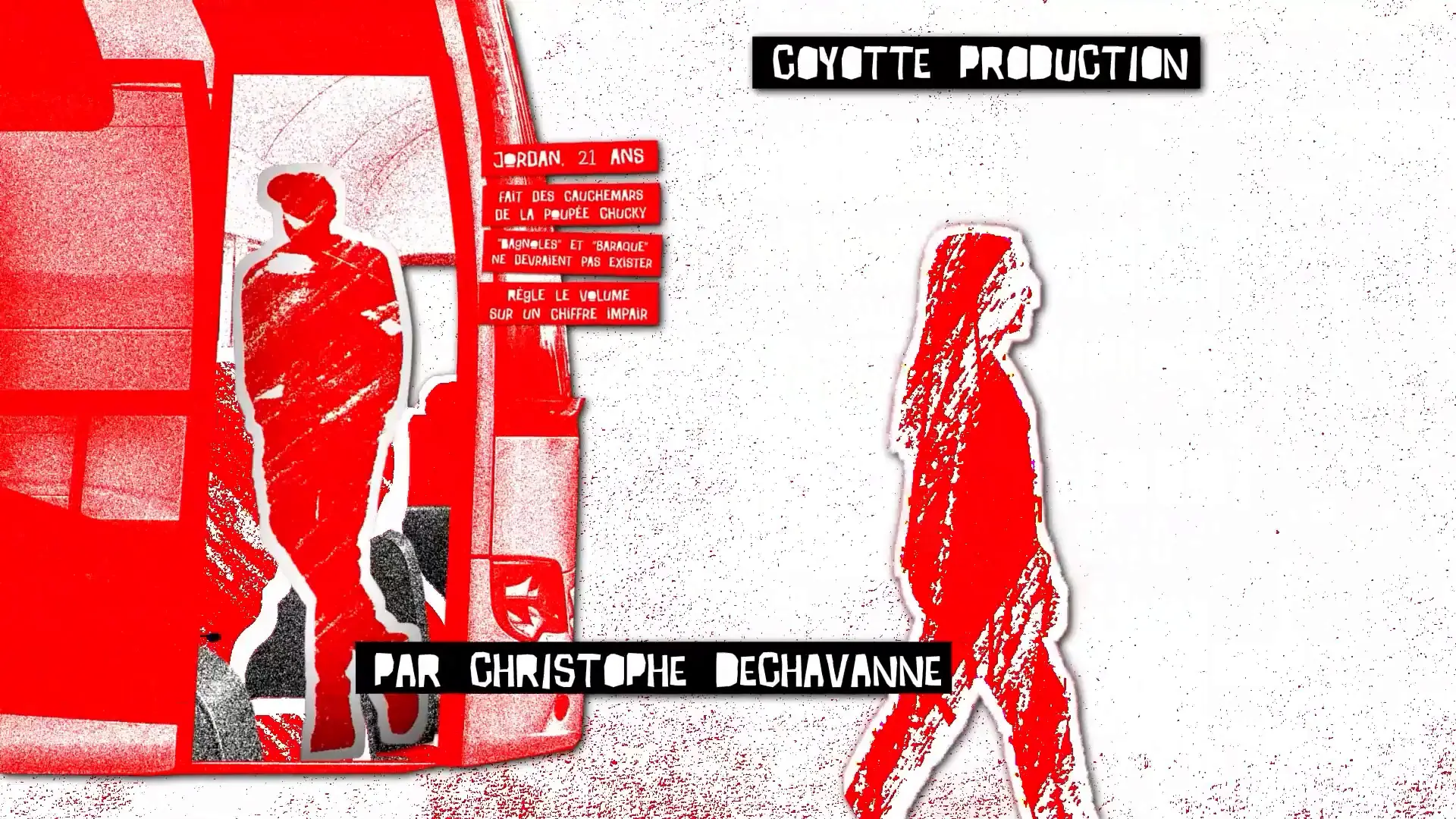 séquence animée du générique Next Made in France avec collage photo et grain visuel