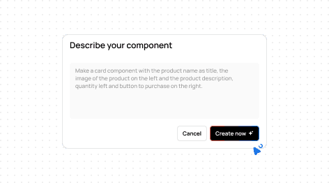 Image showing how you can create whole components with a single prompt