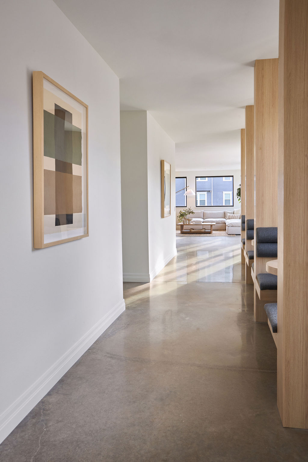 Dining table with greenery
