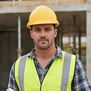 Portrait photo of a real estate professional giving a testimonial about Vistare’s AI-powered visuals