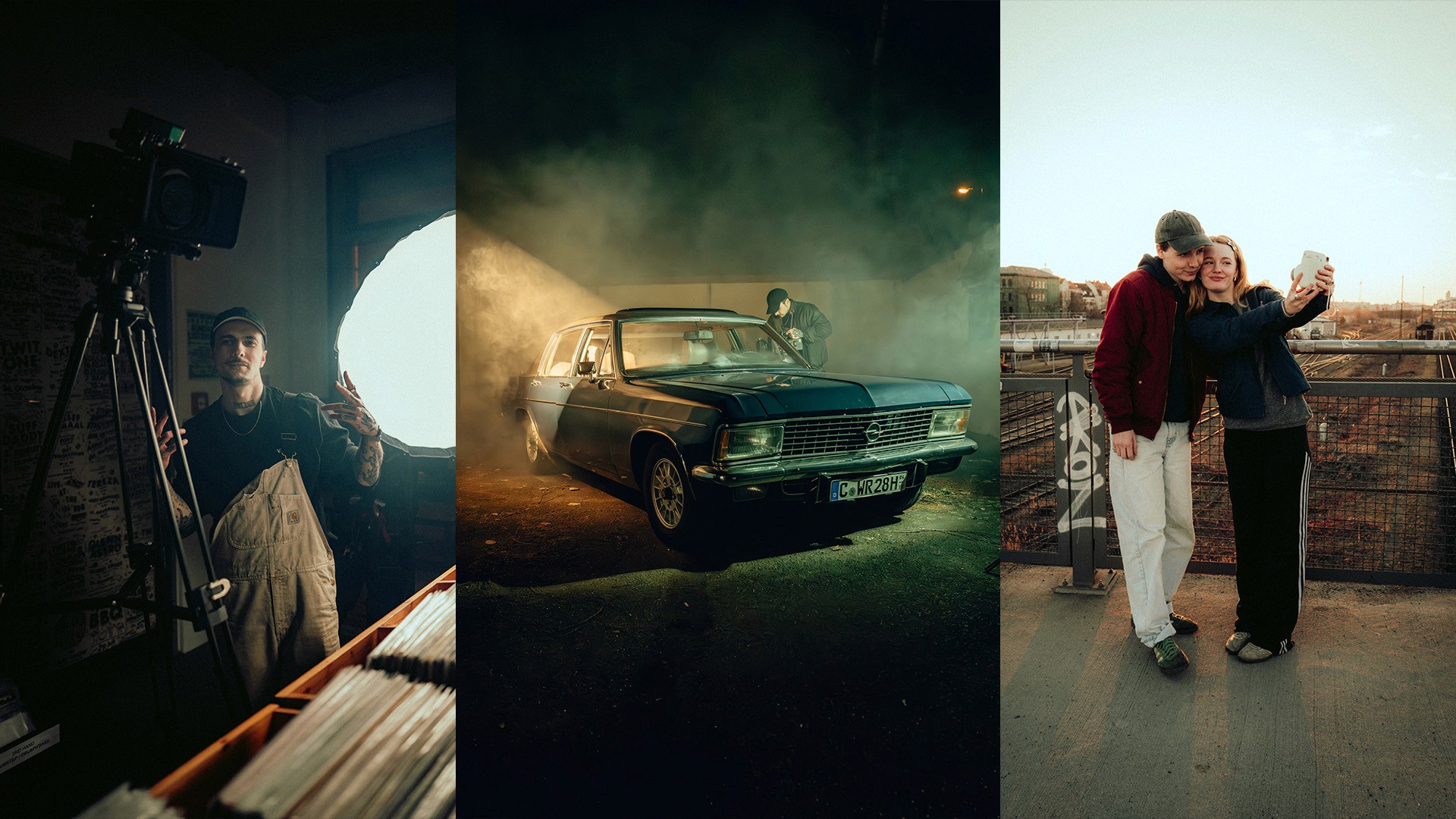red roses in a car, cinematic light