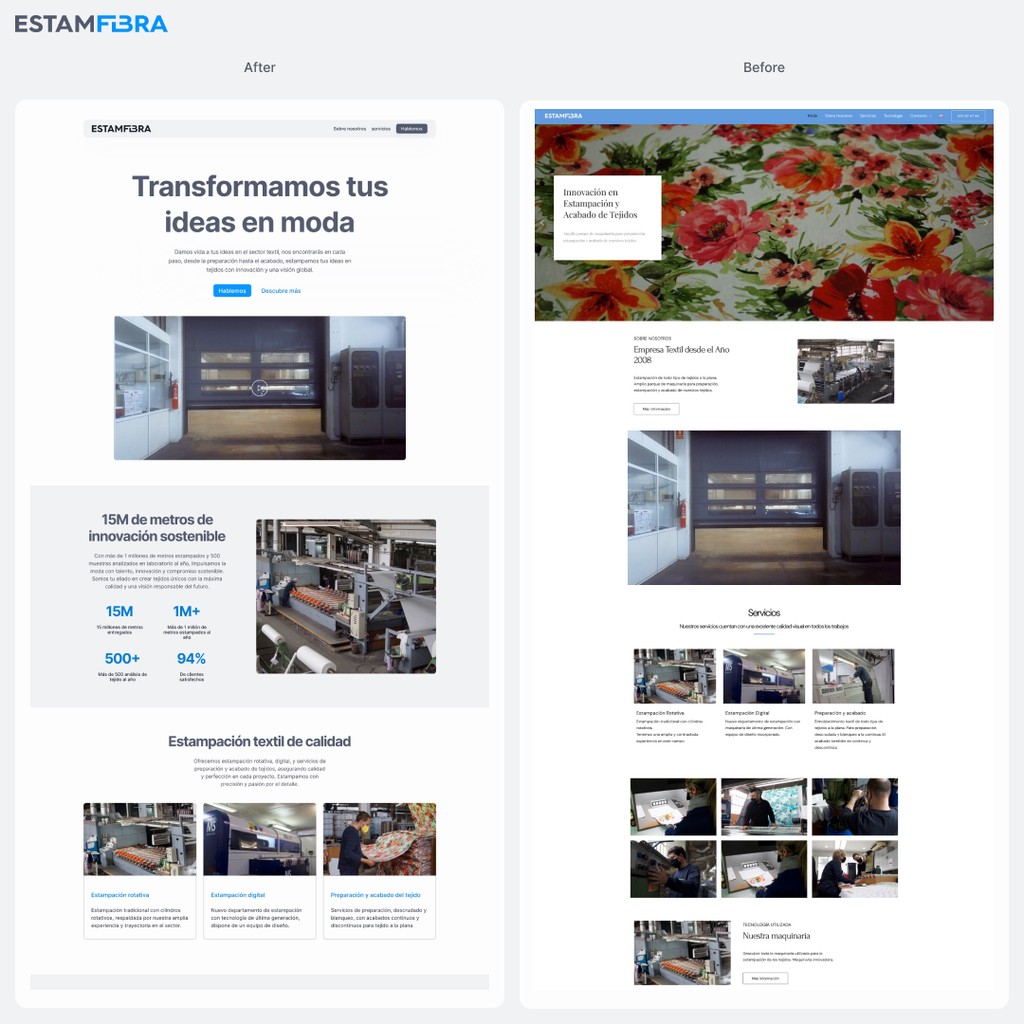 Estamfibra - Home page