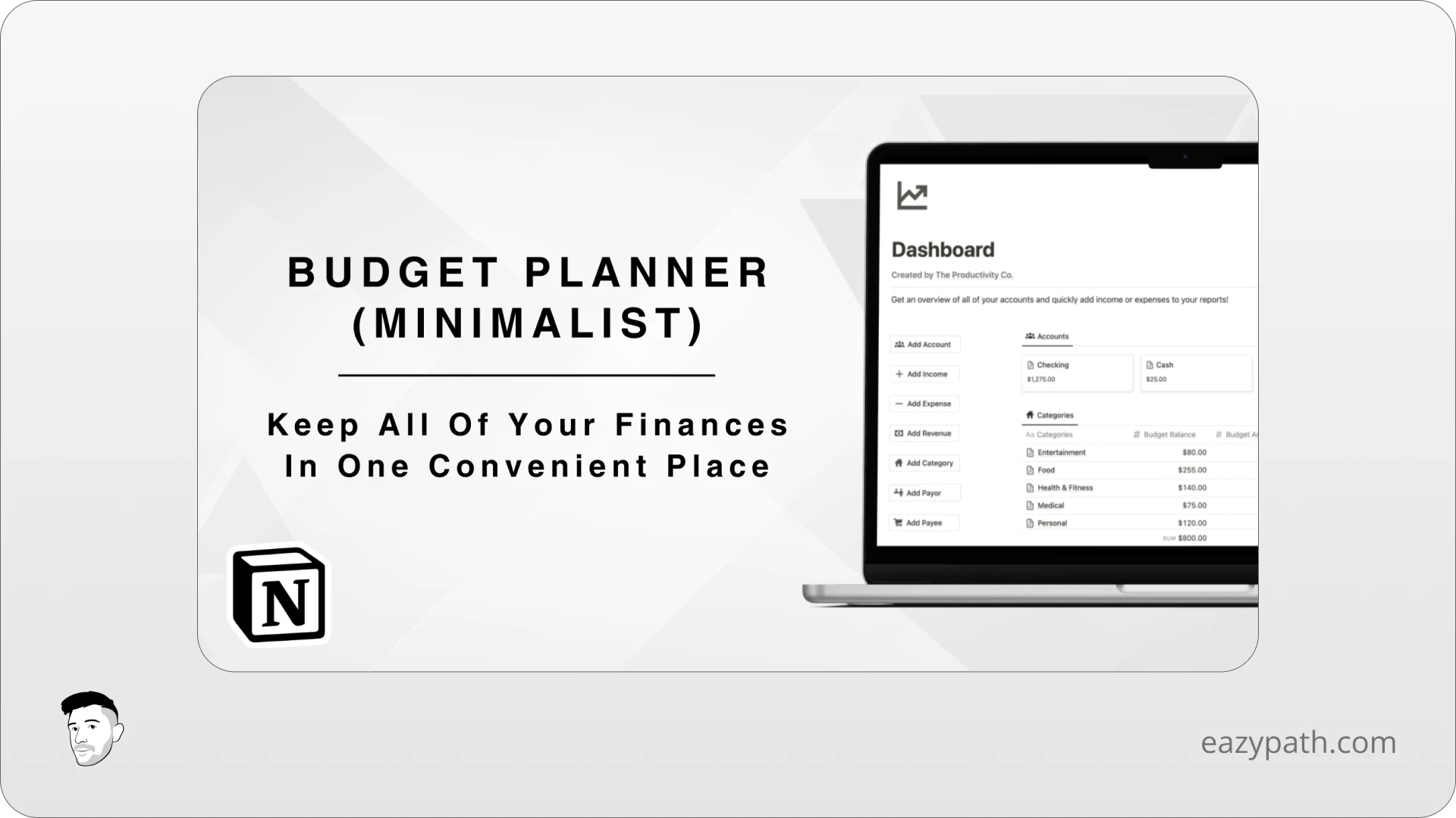 Finance Notion Templates - The Productivity Co