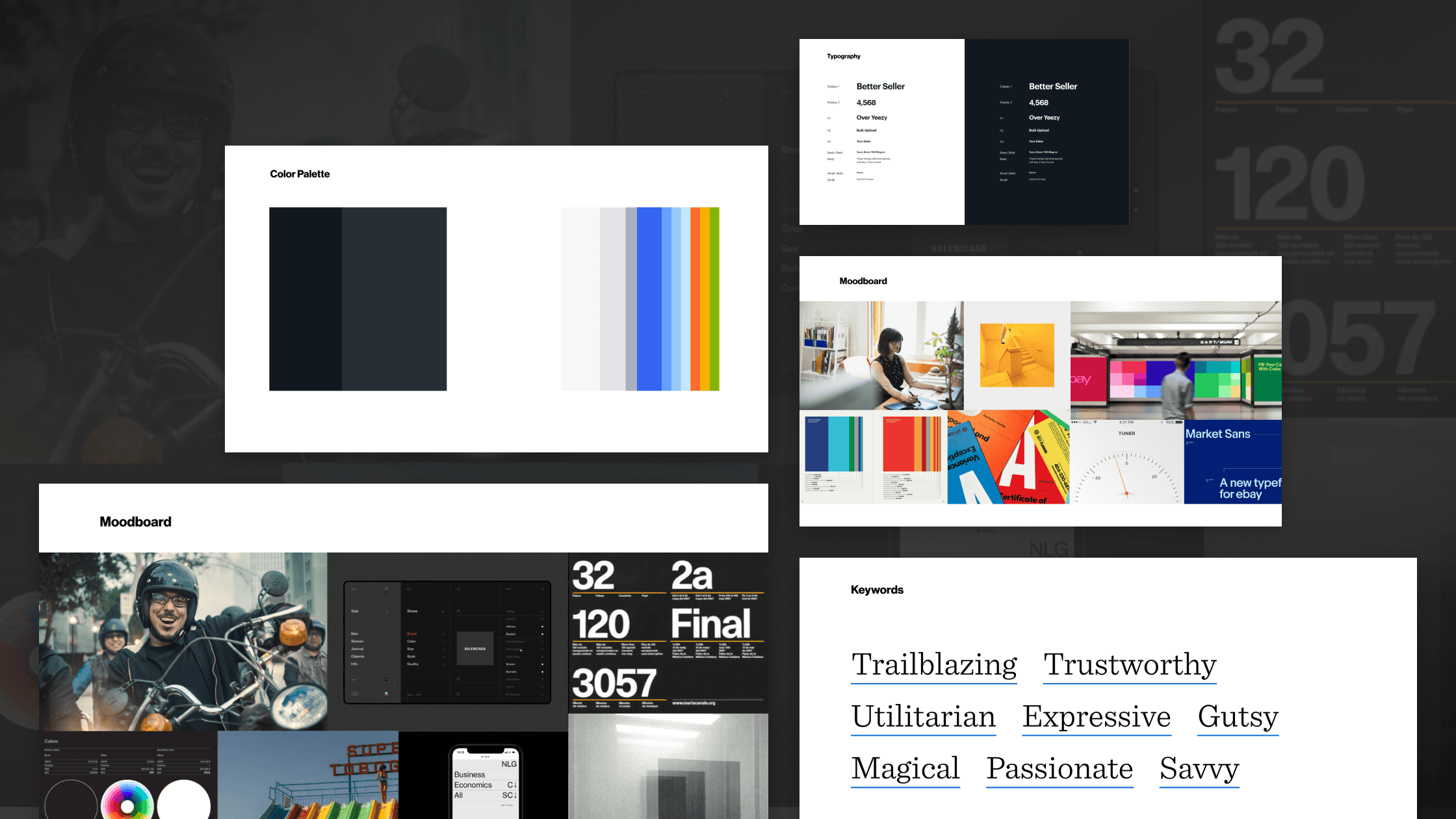 Mosaic of visual design explorations