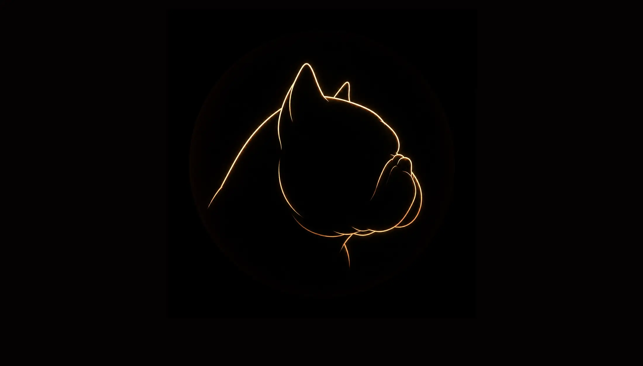 Outline illustration of an Exotic Bully in side profile, highlighting the breed’s distinctive structure and proportions.