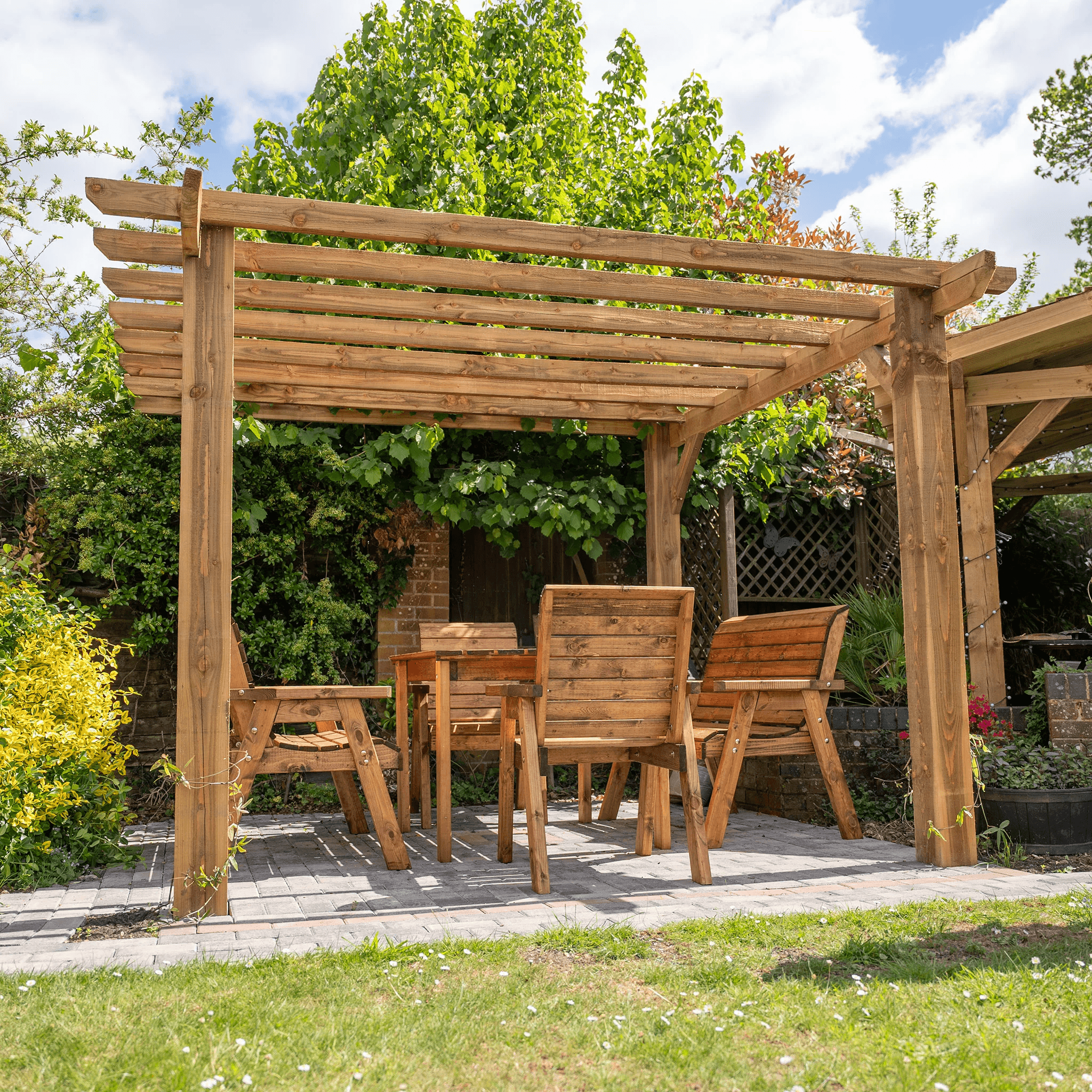 bespoke pergola installation in royston