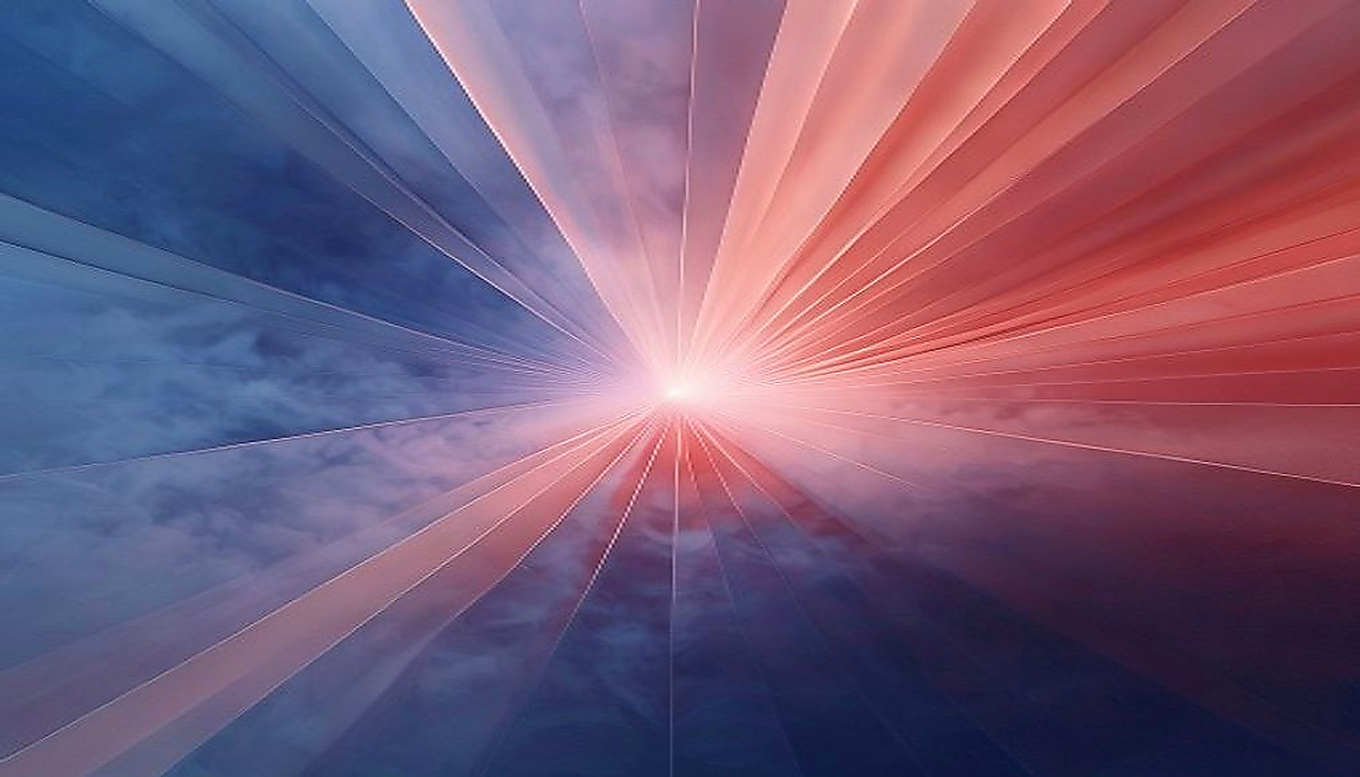 Sharp geometric wedge cutting through layered fog, showing how an MVP design agency delivers focused, shippable work.