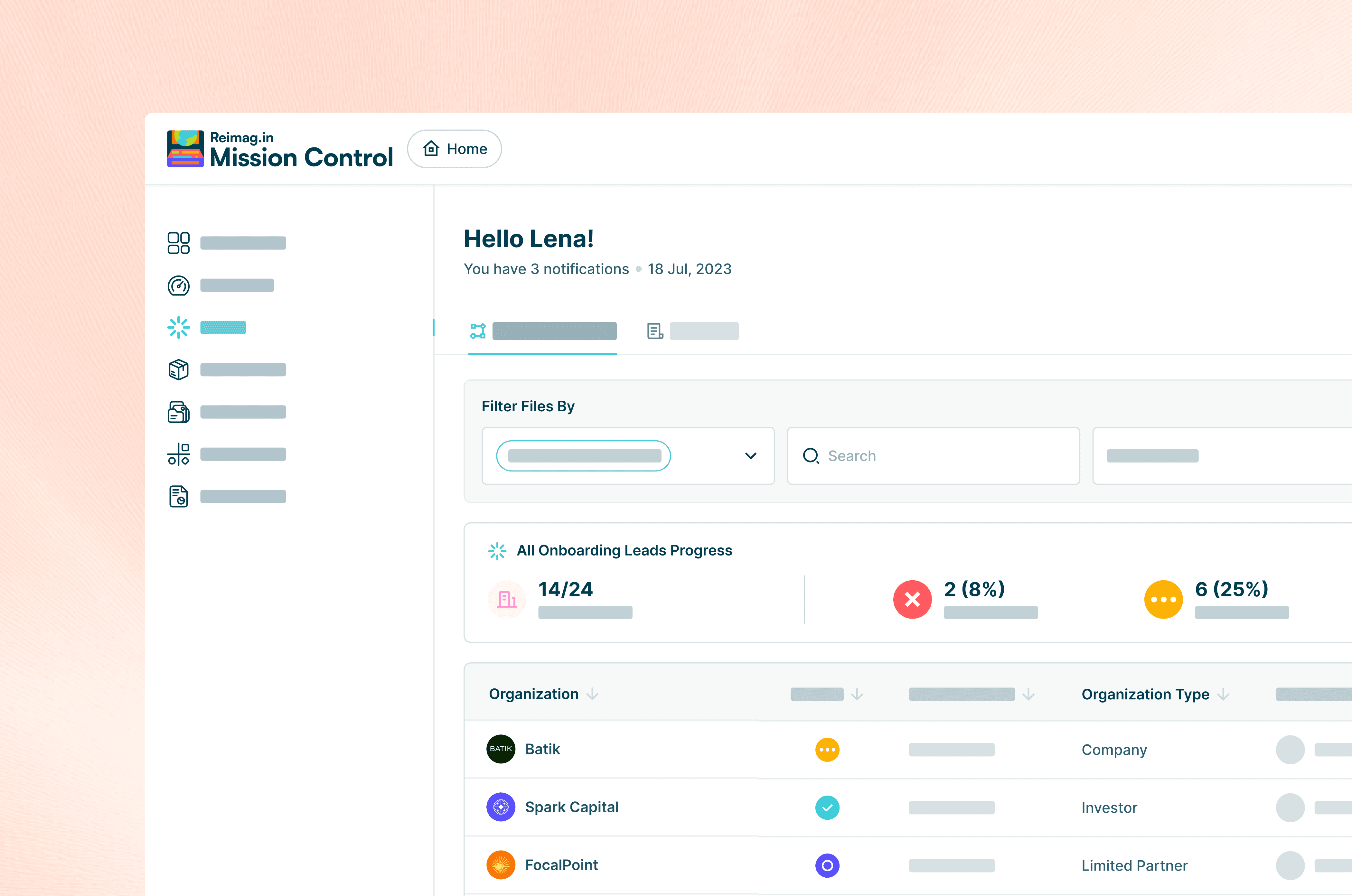 Reimag.in Admin Panel product screens