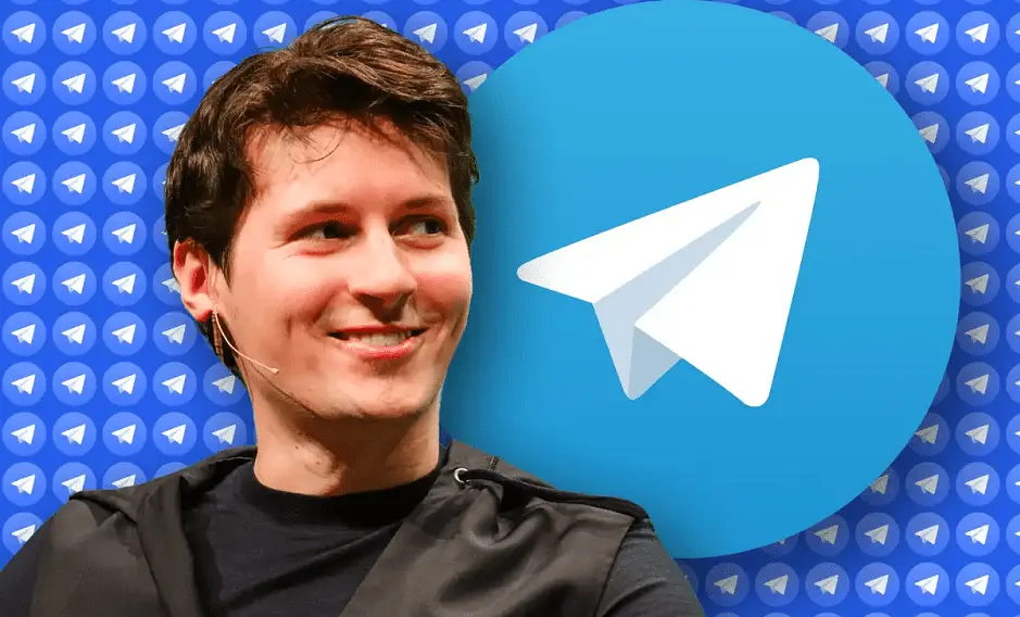 Telegram app interface showing main features