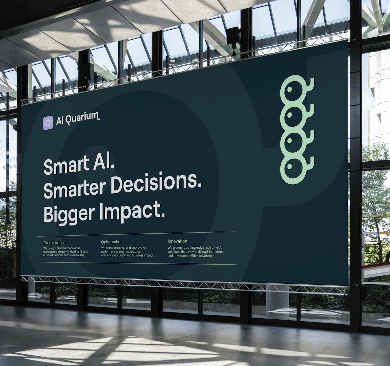 Modern red brick apartment or office building viewed from below against a blue sky, showcasing its geometric architecture with evenly spaced windows and balconies.