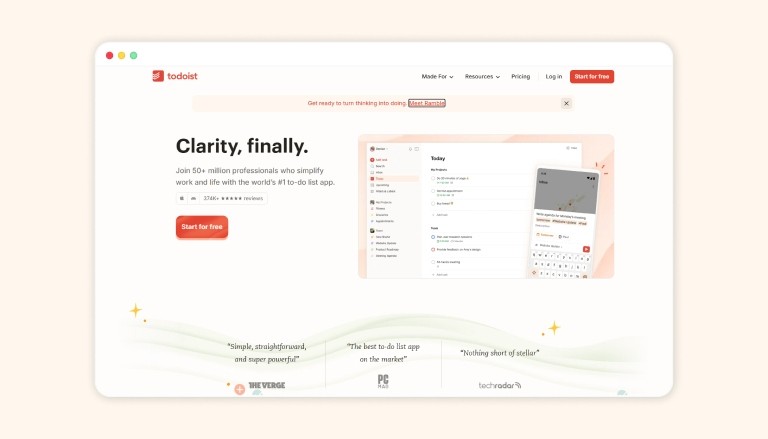 Todoist&nbsp;