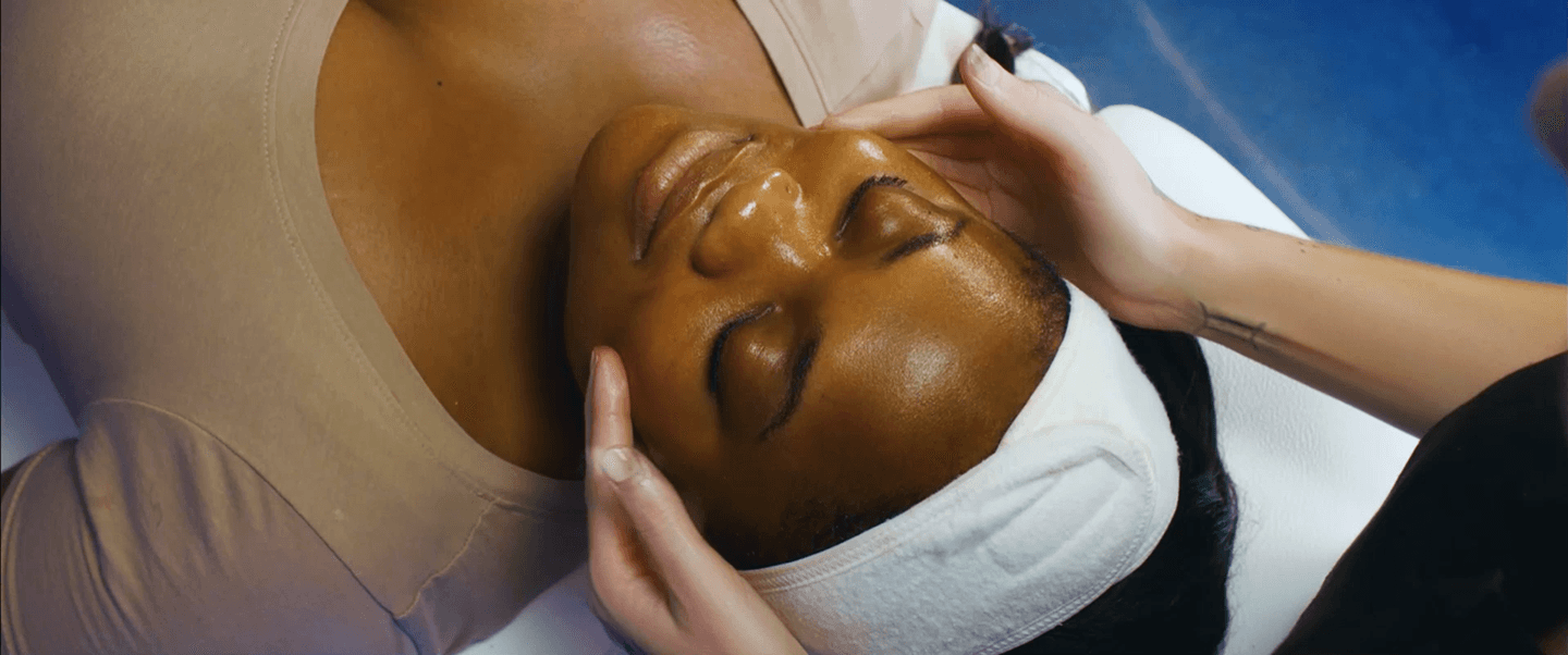 Woman after getting facial