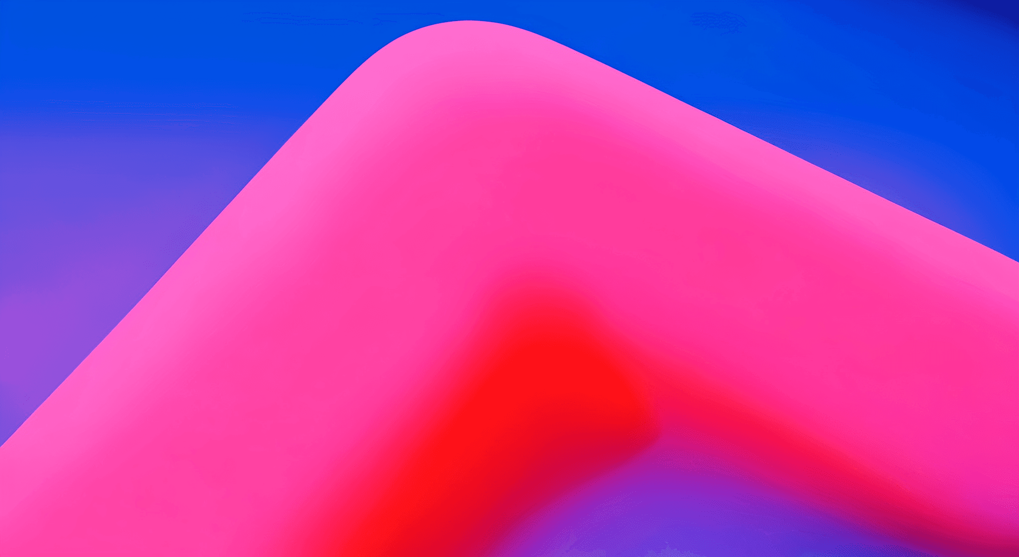 Pink & blue 3D shape. AI-generated.