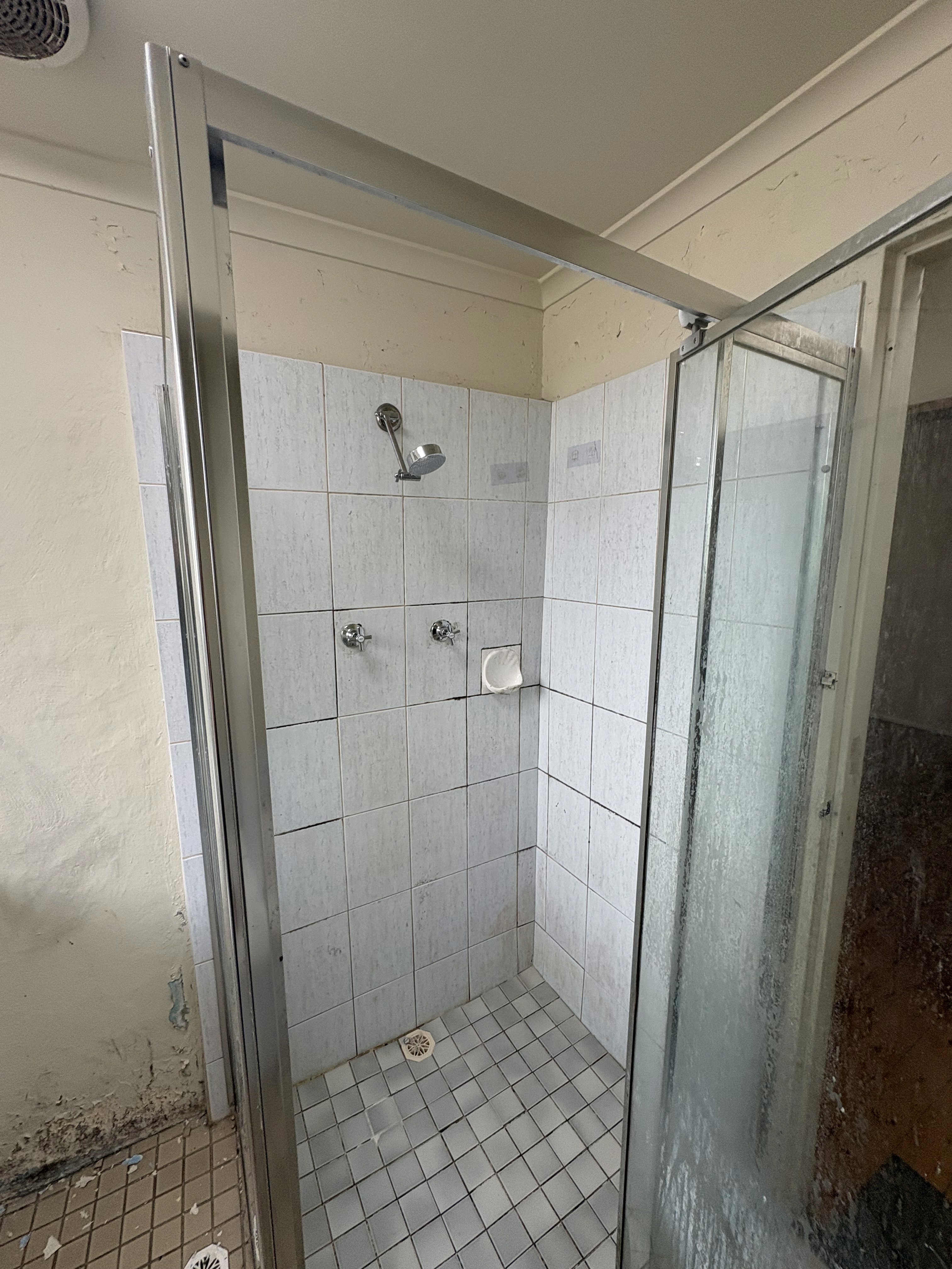 kitchen with door opened