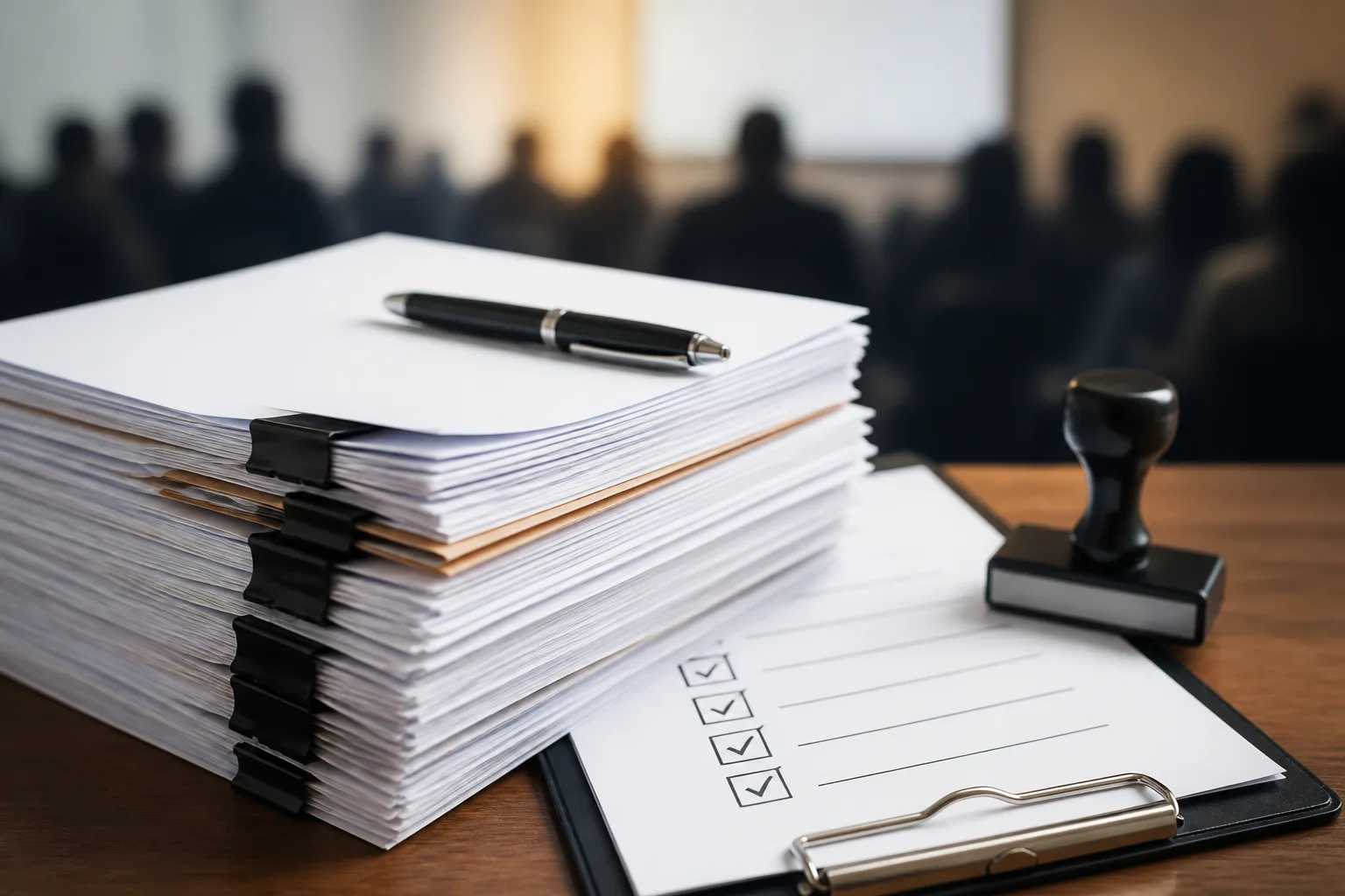 Trade License Documents Checklist for Dubai beside a Dubai trade license document and a modern