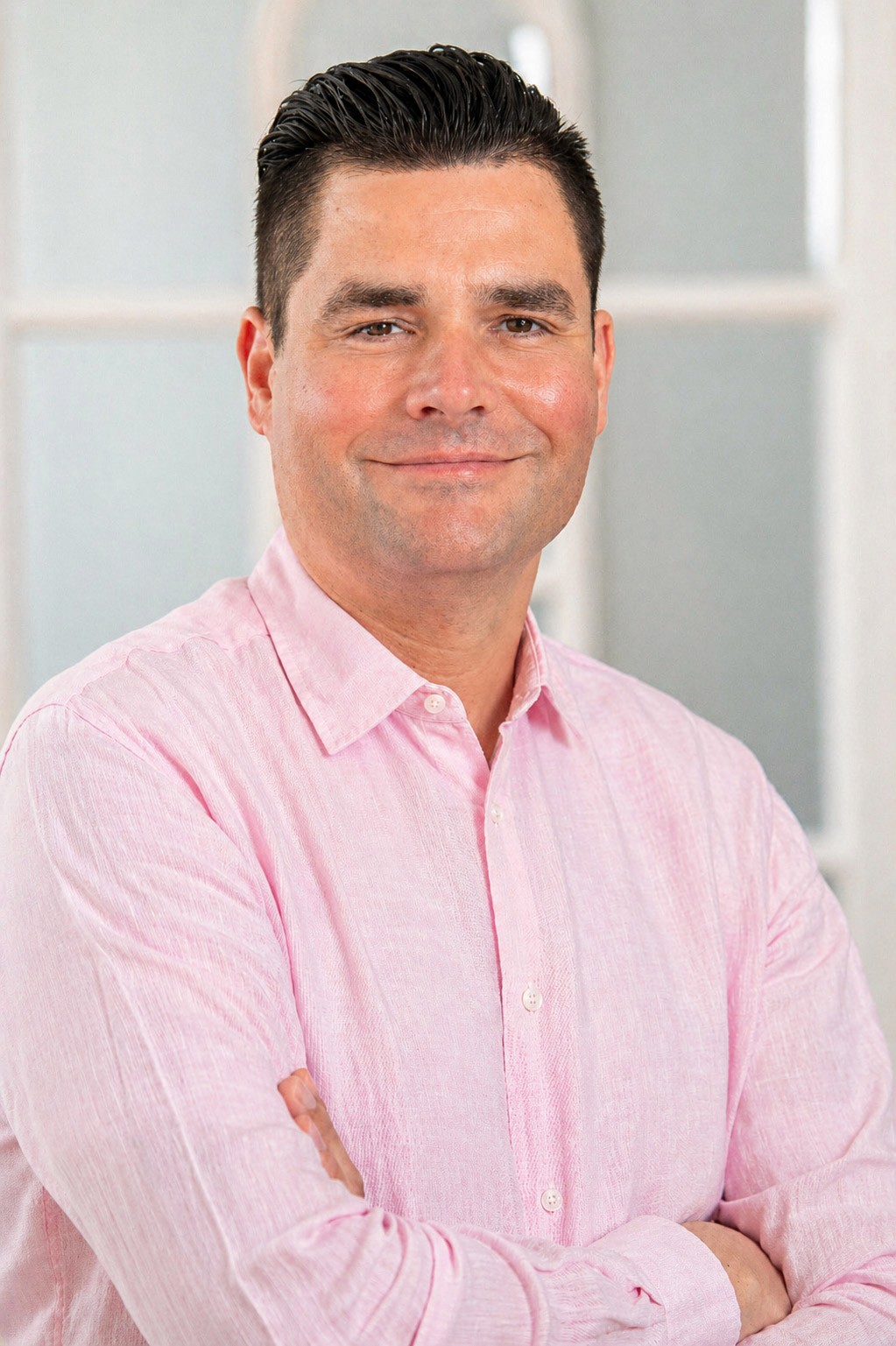 A black and white photo of a woman