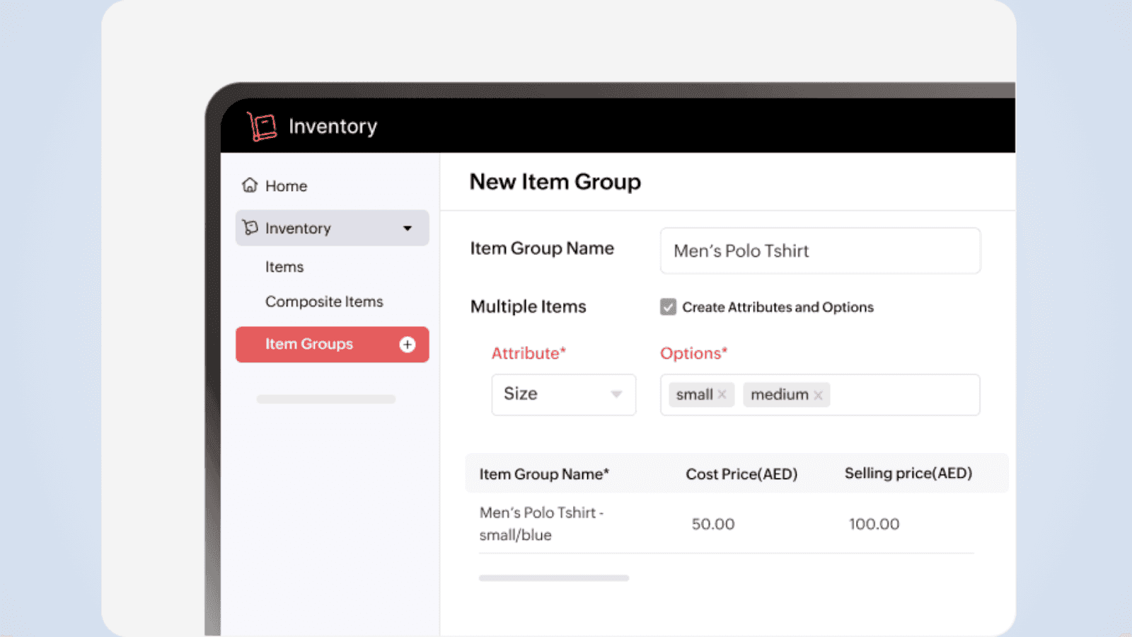 Retail inventory management with Zoho Inventory