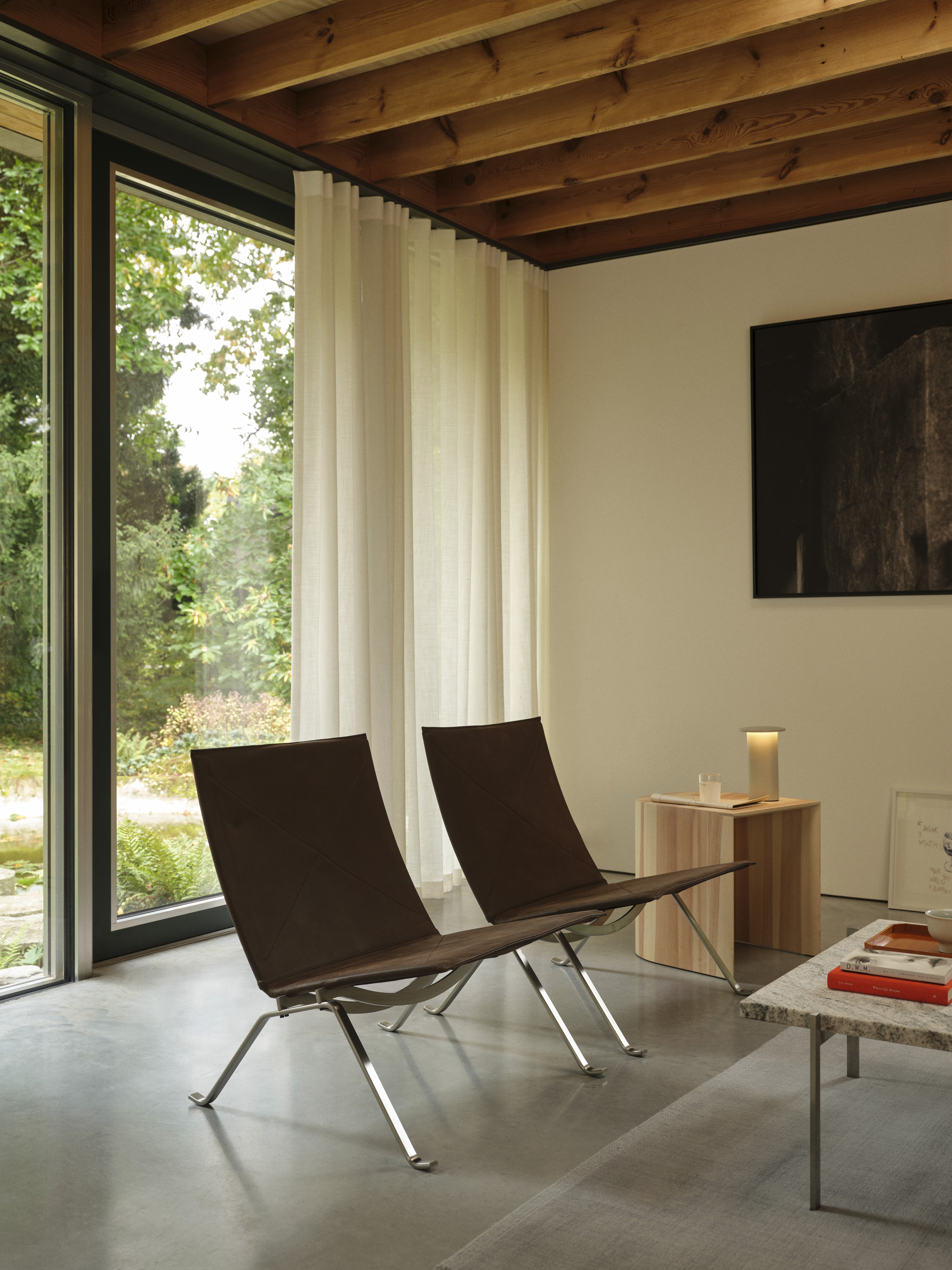 Flow Lab Fritz Hansen PK22 chair leather