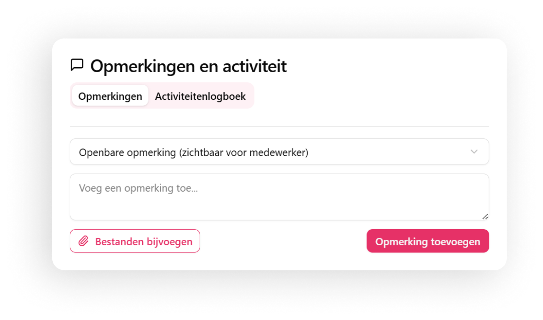 Comments and activity of ticket