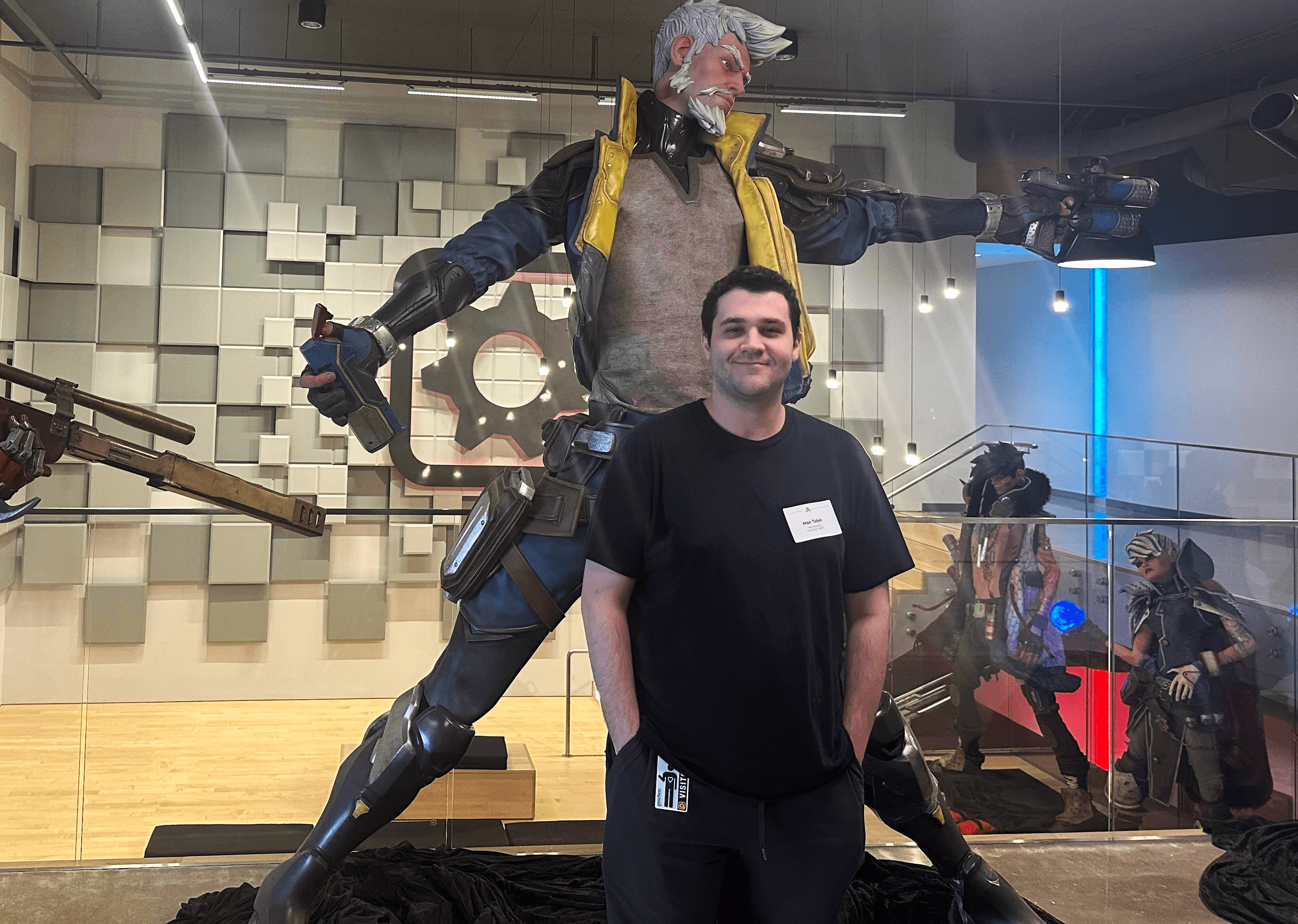 Visiting Gearbox Studios.