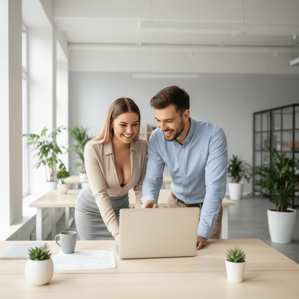 Man Using Laptop