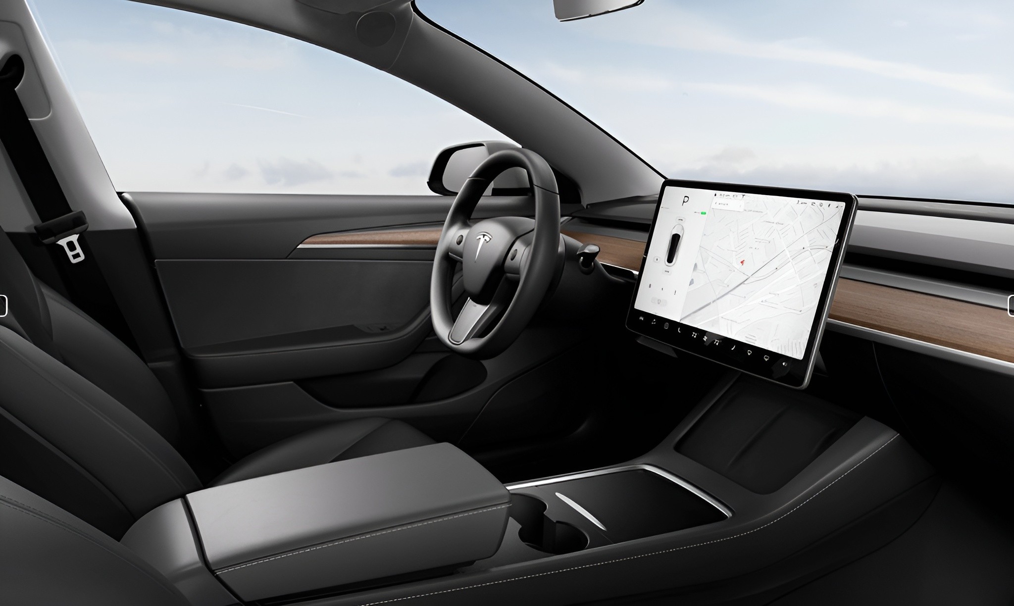Intérieur de la Tesla Model 3