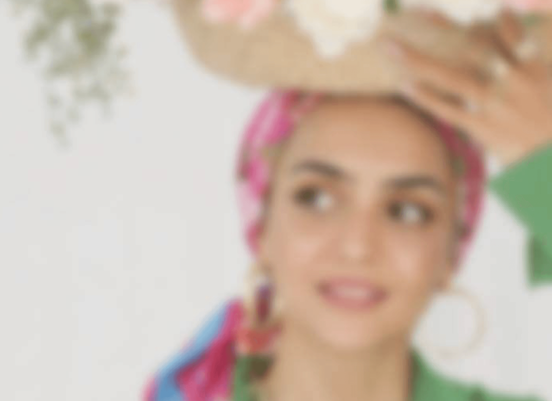 Hero section of Ghada Shop fashion e-commerce website featuring a modest fashion model and the tagline “Modest, Feminine, Timeless.”