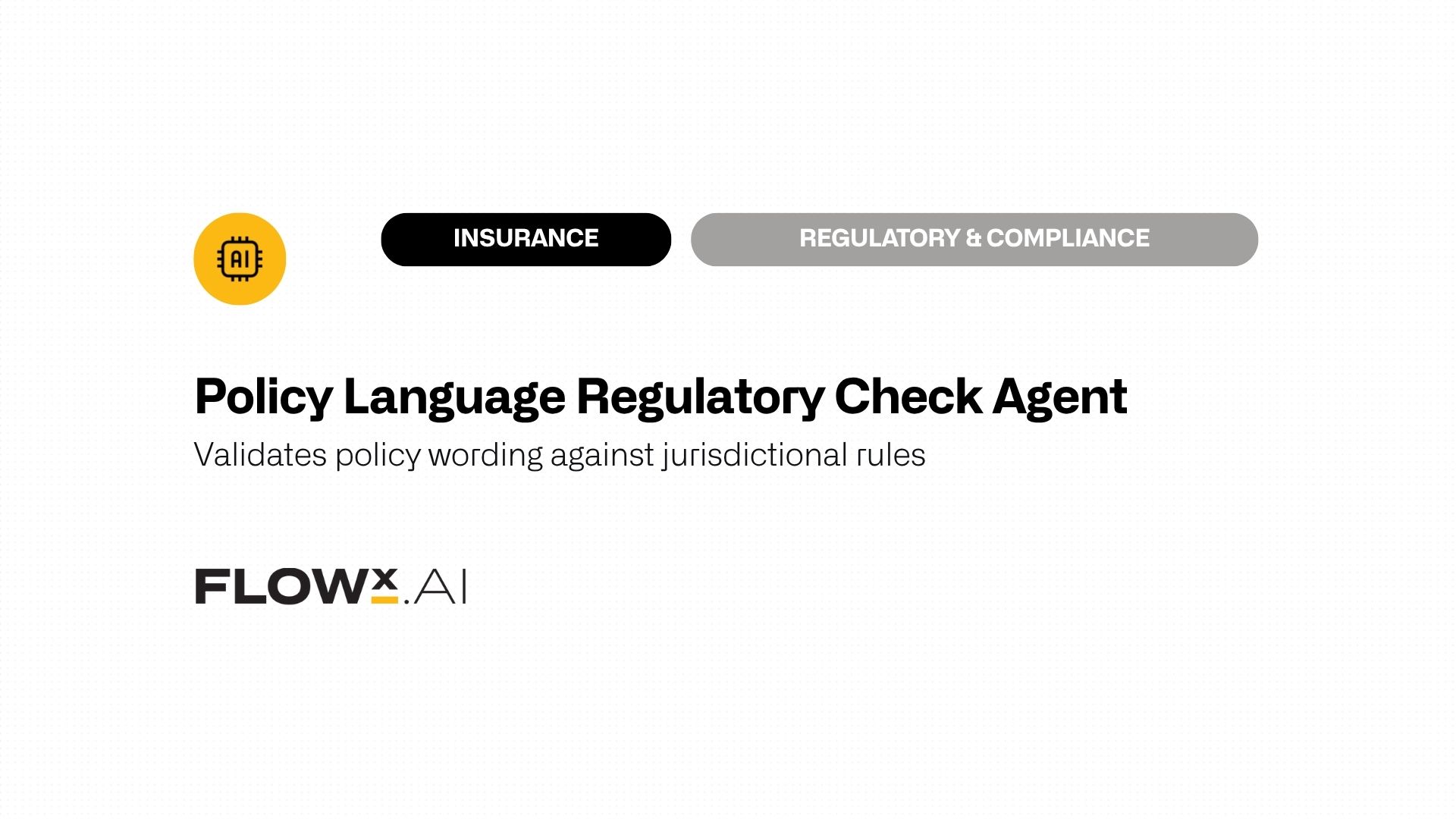 Policy Language Regulatory Check Agent