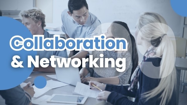 Visual for 'Professional Collaboration and Networking,' depicting the power of community and connection among educators for shared growth.