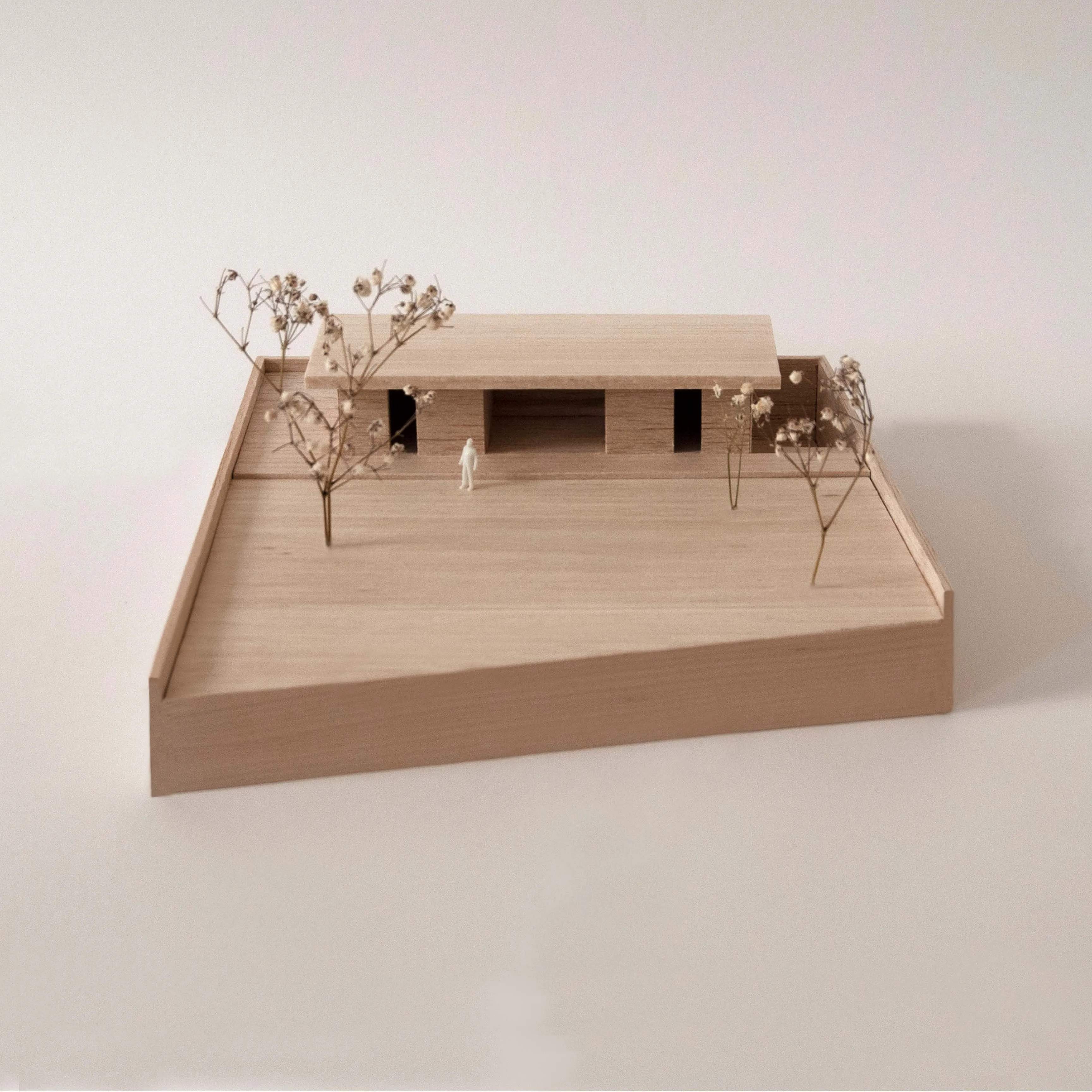 Wooden architectural model