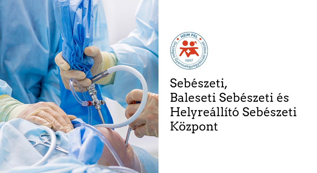 Egészségügyi csapat műtétet végez steril környezetben, modern eszközökkel körülvéve.