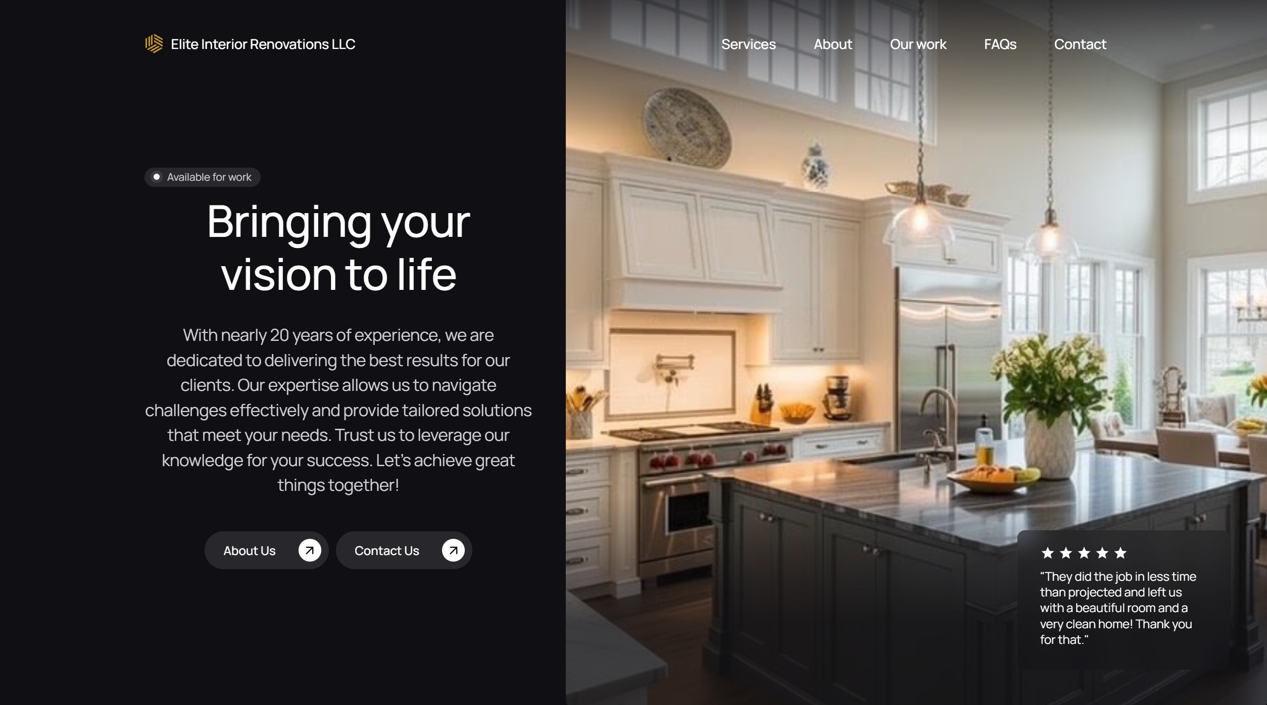 Home improvement website