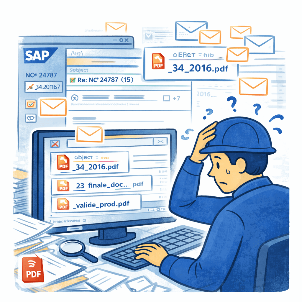 données perdues dans SAP