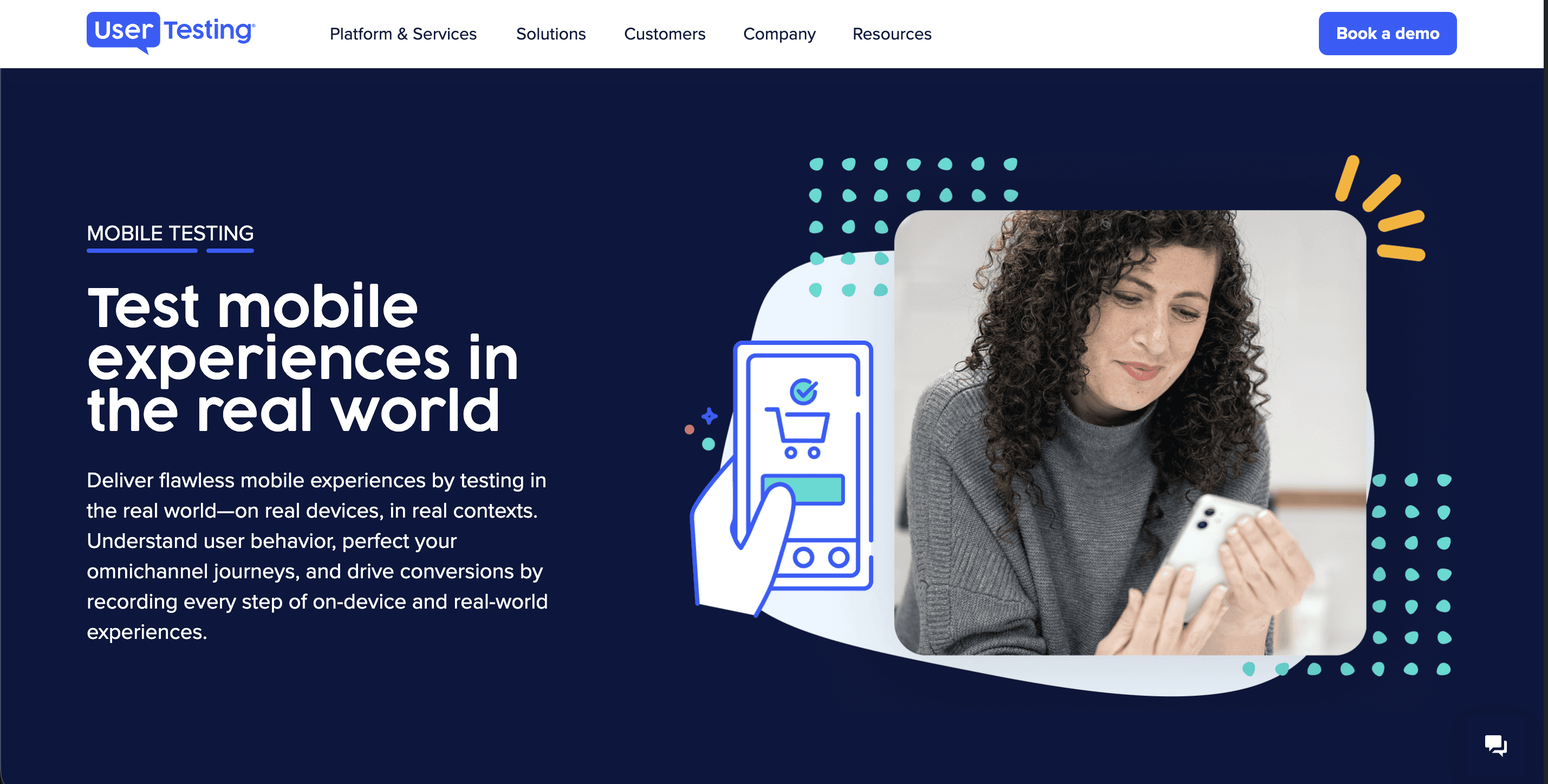 UserTesting Prototype Testing Landing Page Dashboard