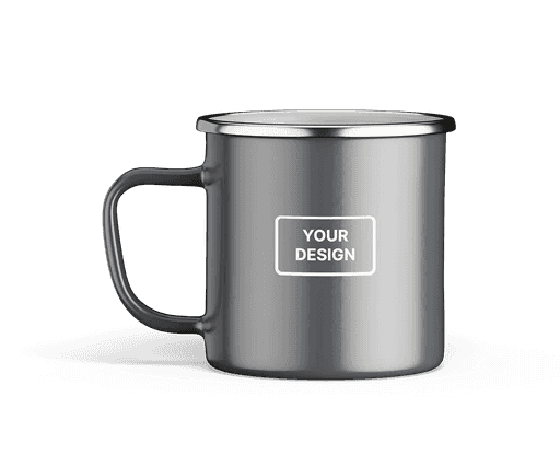 metal retro mug