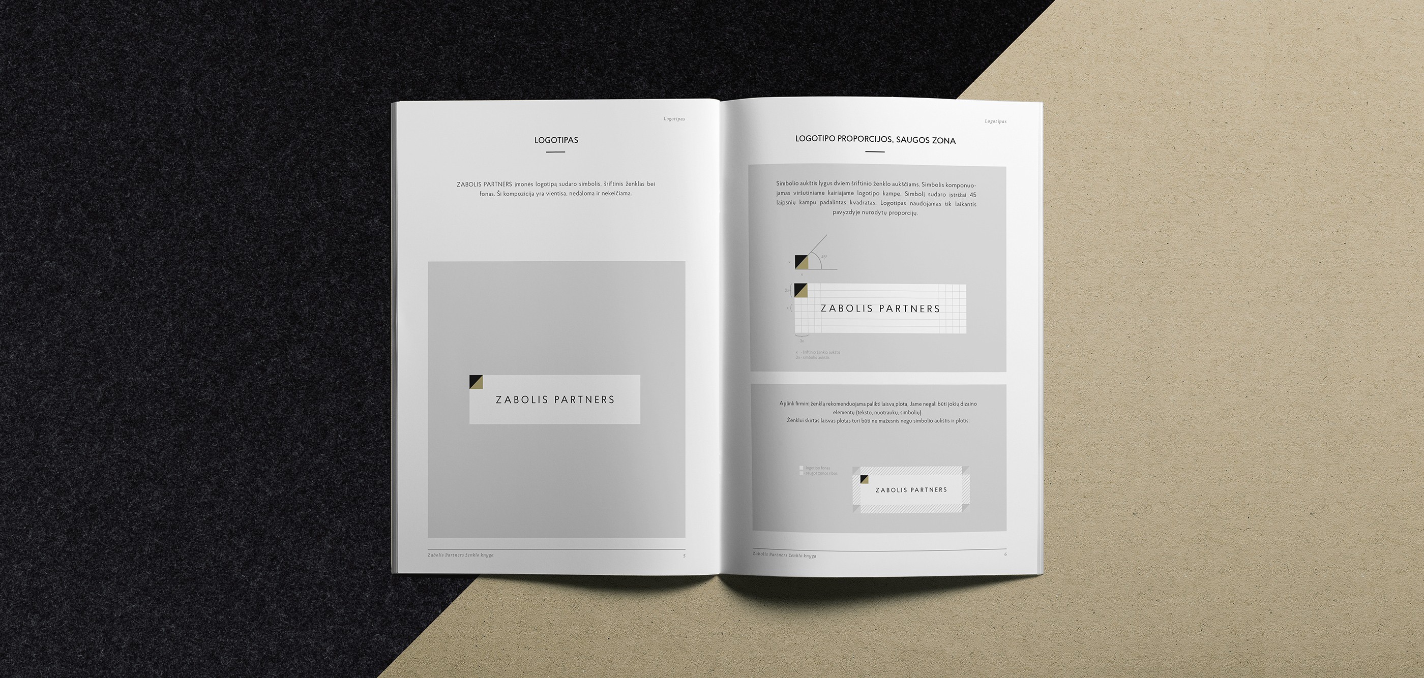 Brand system built on clean layout and business aesthetics