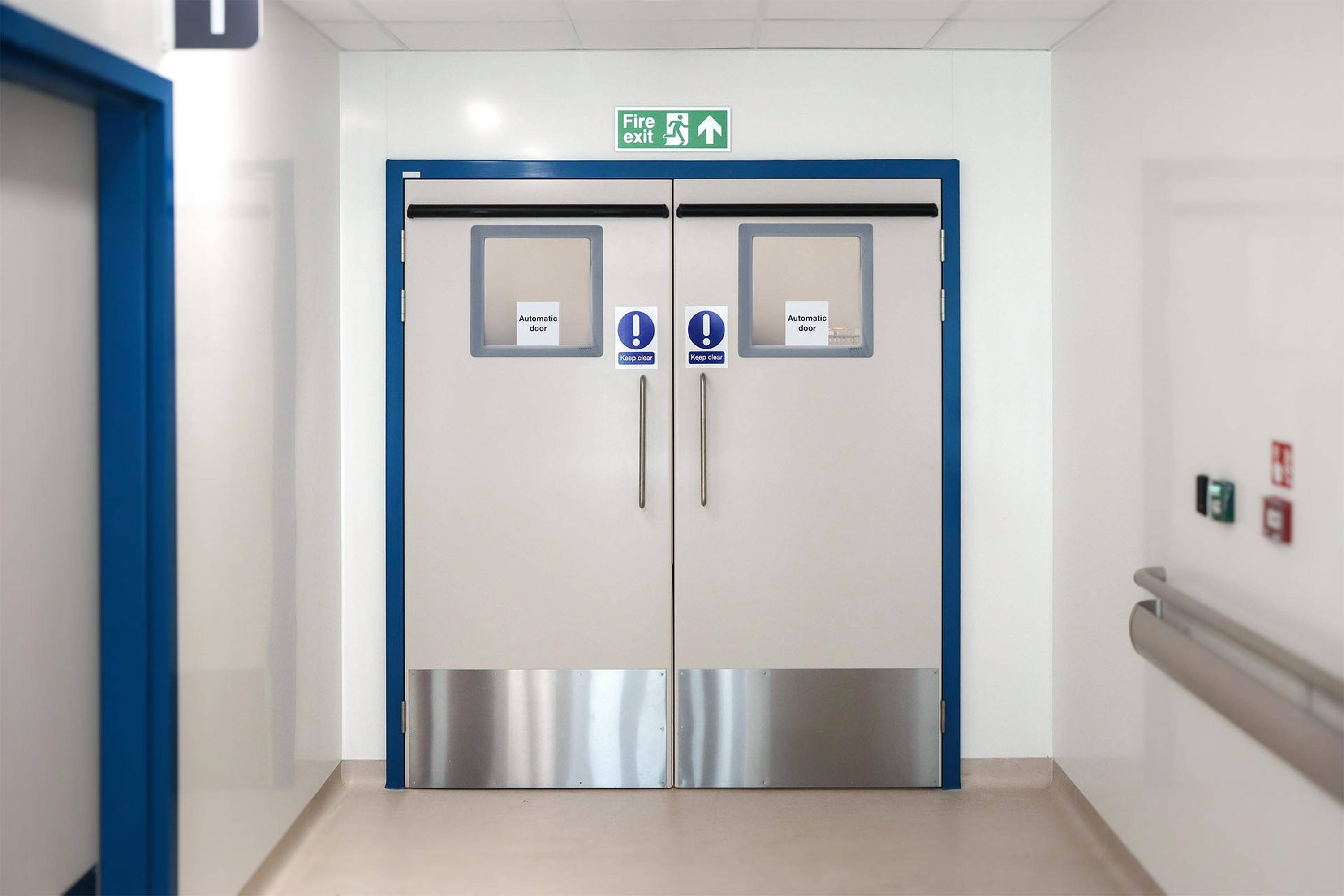 The Trovex Hygidoor in a healthcare environment