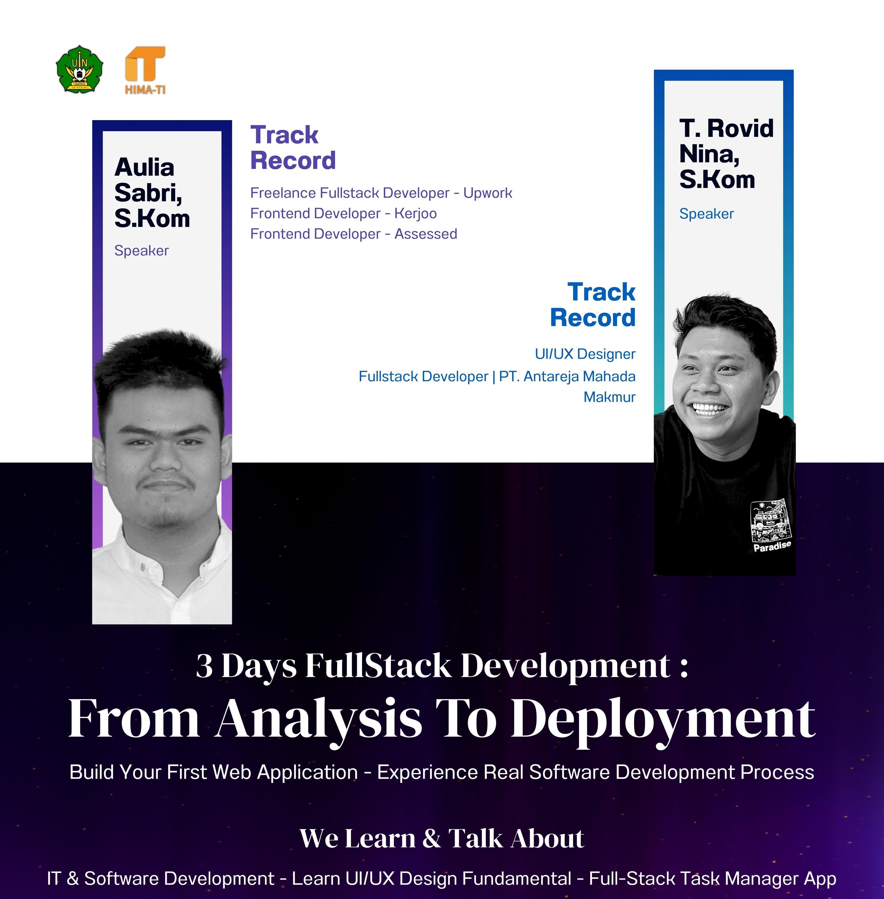 fullstack development workshop