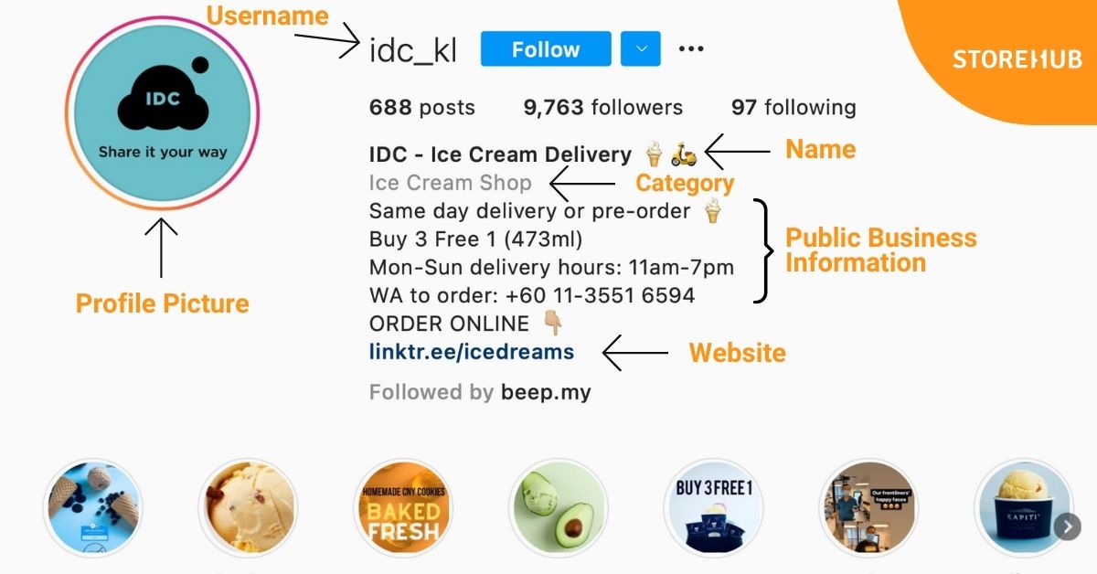 Optimise instagram profile account settings