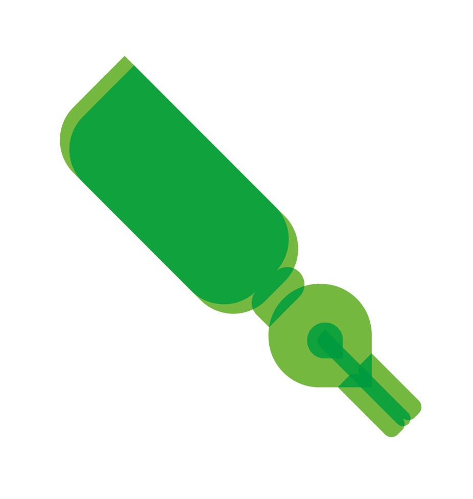 Stylized icon of a fountain pen