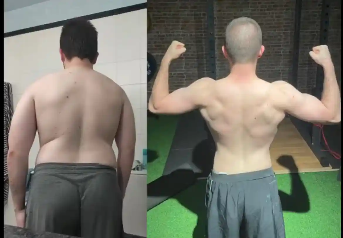 Joel - cambio físico, antes y después en La Base Strength