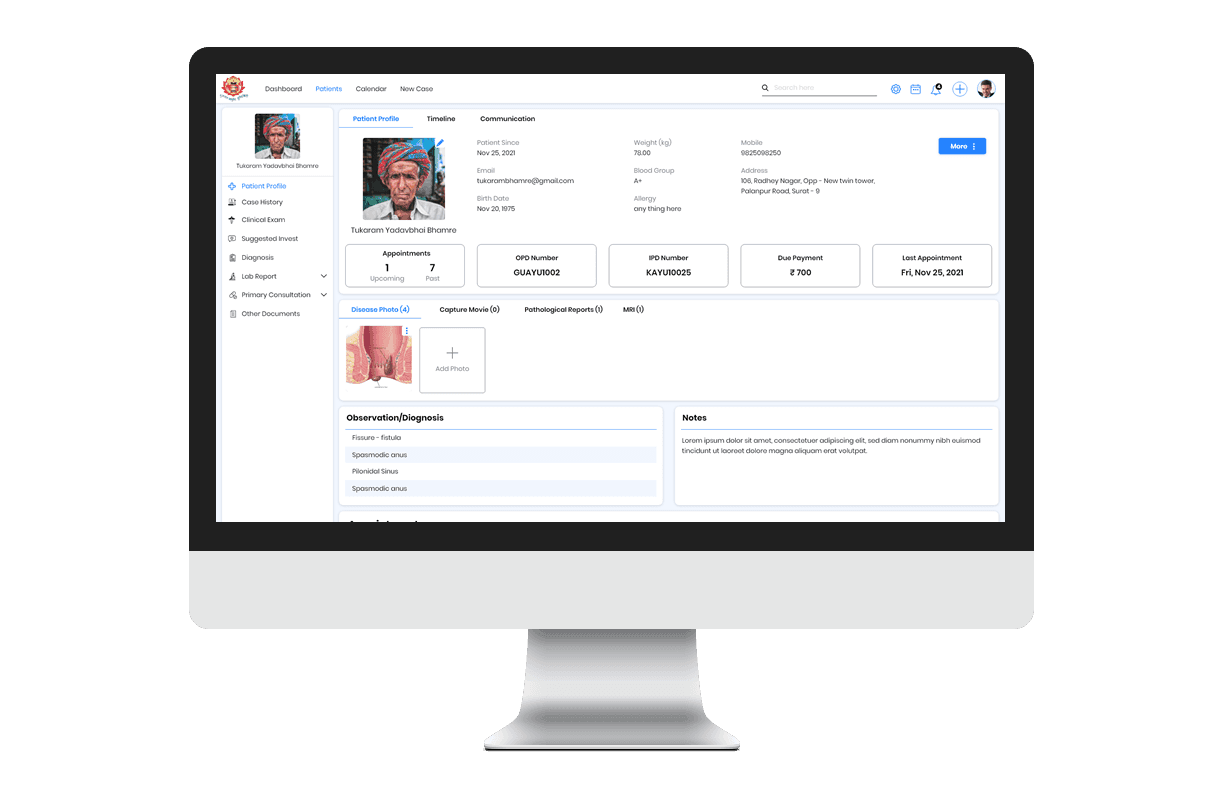 Hospital and Clinic Management Application
